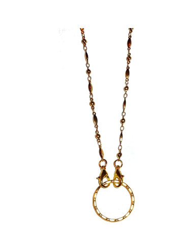 Cadena de Perlas Hidden Hollow para Gafas Acero Inoxidable 71 cm