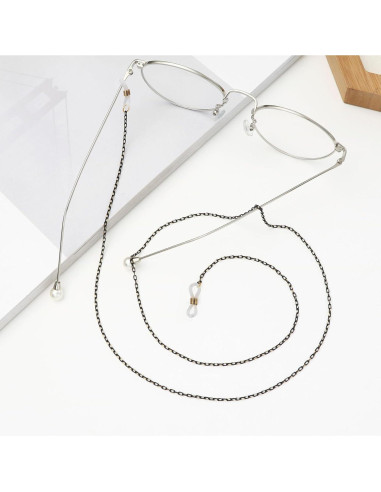 20 Conectores de Cadena para Gafas Silicona Kuyaehe Ajustables