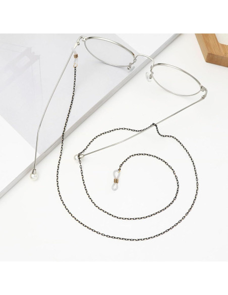 20 Conectores de Cadena para Gafas Silicona Kuyaehe Ajustables