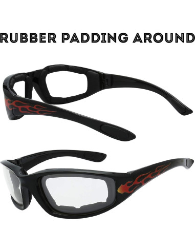 Gafas de Motocicleta The Fresh FR14 UV400 Acolchadas 3 Lentes