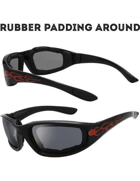 Gafas de Motocicleta The Fresh FR14 UV400 Acolchadas 3 Lentes