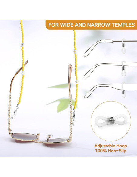 Cadena de Gafas Humlbird con Perlas y Cuentas 74 cm