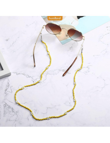 Cadena de Gafas Humlbird con Perlas y Cuentas 74 cm