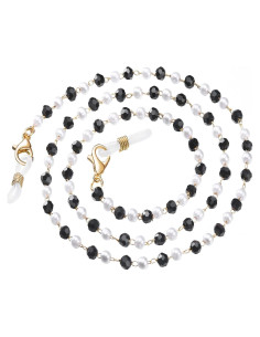 Cadena de Gafas Humlbird con Perlas y Cristales 67 cm