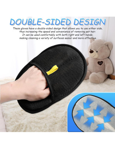 Guantes Reutilizables para Eliminar Pelo de Mascotas Tivora