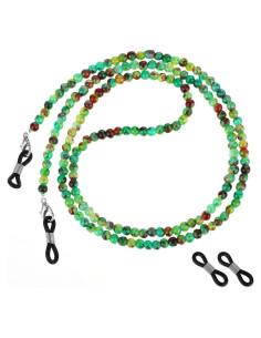 Cadena de Gafas Molain de Cristal Verde 70cm para Mujeres