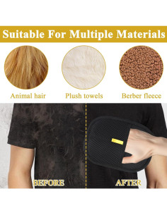 Guantes de Aseo Doble Cara PKRFCJ para Mascotas 20x15 cm 2