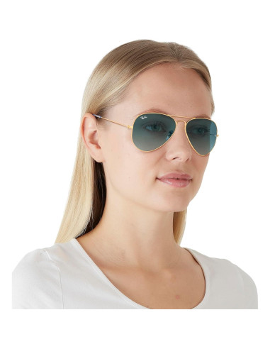 Gafas de sol Ray-Ban RB3025 Aviador Dorado 55mm UV