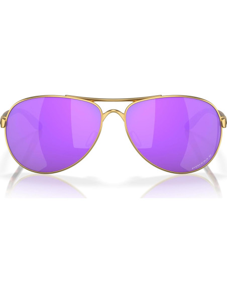 Gafas de sol Aviador Oakley Feedback Oro Satinado 59mm