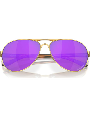 Gafas de sol Aviador Oakley Feedback Oro Satinado 59mm