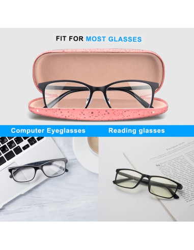 Estuche Duro RayLove para Gafas Unisex - Rosa Estrella