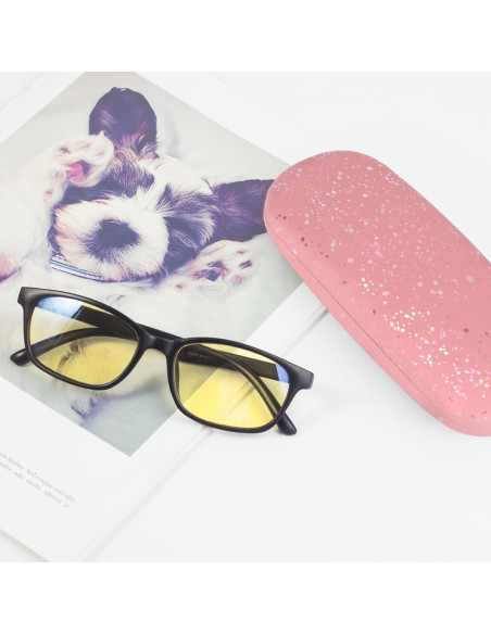 Estuche Duro RayLove para Gafas Unisex - Rosa Estrella