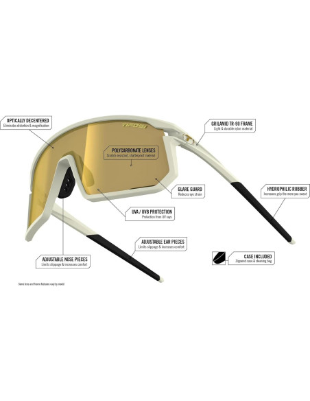 Gafas de Ciclismo Tifosi Moab - 3 Lentes Intercambiables