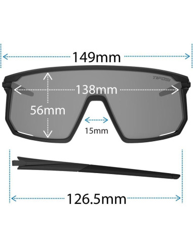 Gafas de Ciclismo Tifosi Moab - 3 Lentes Intercambiables