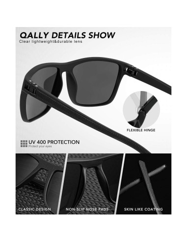 Gafas de sol QALLY polarizadas UV400 para hombres