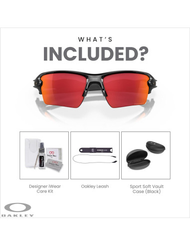 Gafas de sol Oakley Flak 2.0 XL con correa y kit de cuidado