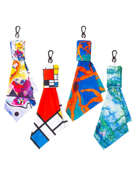 Paño de limpieza de gafas Seabbo 4PC Microfibra Amarillo