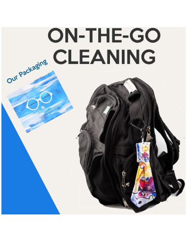 Paño de limpieza de gafas Seabbo 4PC Microfibra Amarillo