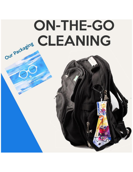 Paño de limpieza de gafas Seabbo 4PC Microfibra Amarillo