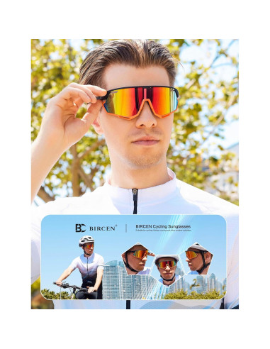 Gafas de Ciclismo BIRCEN Fotoquímicas UV400 para Deportes