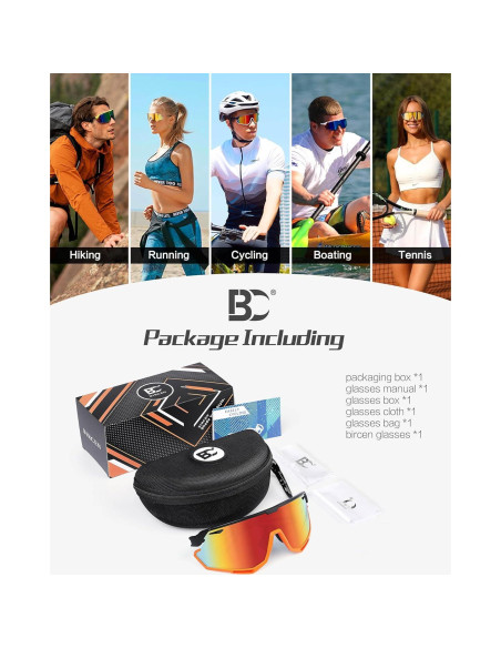 Gafas de Ciclismo BIRCEN Fotoquímicas UV400 para Deportes