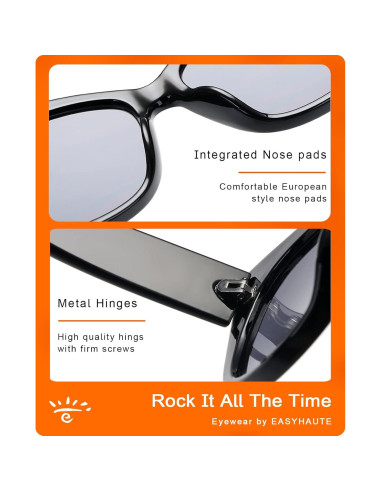 Gafas de Sol Ojo de Gato EASYHAUTE UV400 Retro Mujeres