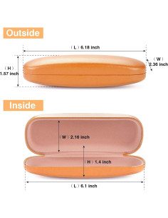 Estuche Duro Marvolia para Gafas de Sol - Naranja 2