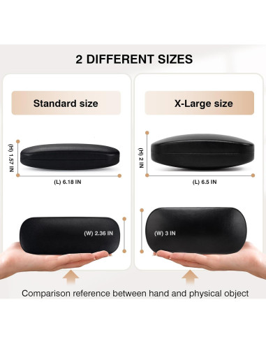 Estuche para gafas Marvolia duro PU - Compacto y ligero