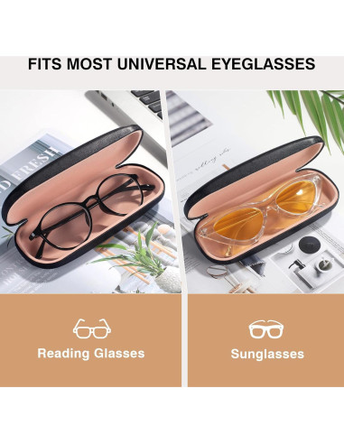 Estuche para gafas Marvolia duro PU - Compacto y ligero