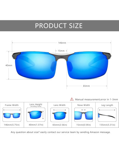 Gafas de sol SUNGAIT modelo 9951051 polarizadas UV400