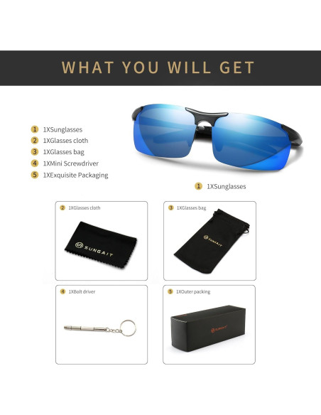 Gafas de sol SUNGAIT modelo 9951051 polarizadas UV400