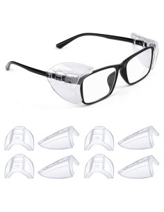 Gafas de Seguridad MELASA con Protectores Laterales 4 Pzas