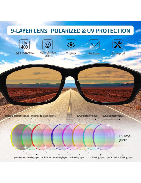 Gafas de sol deportivas Joopin E8968 polarizadas UV400