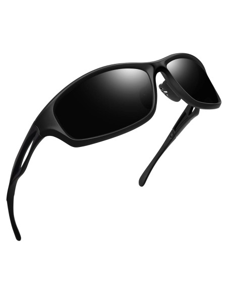 Gafas de sol deportivas Joopin UV400 polarizadas negras