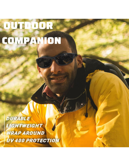 Gafas de sol deportivas Joopin UV400 polarizadas negras