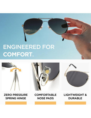 Gafas de sol J+S So0092-M-GFBR polarizadas UV400