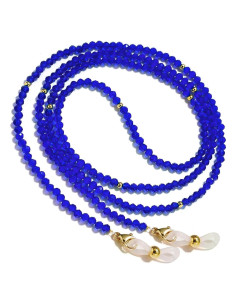 Cadena de Gafas BILIONE de Cristal Azul 75 cm para Mujeres