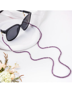 Cadena de Gafas BILIONE de Cristal Morado 75 cm para Mujeres 2