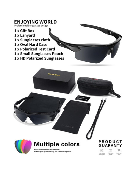 Gafas de sol deportivas Rosemal 7253 polarizadas UV400