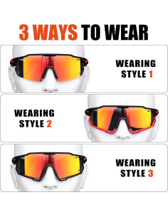 Gafas de Ciclismo X-TIGER Polarizadas 5 Lentes Intercambiables 2