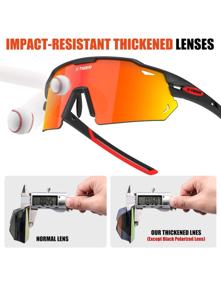 Gafas de Ciclismo X-TIGER Polarizadas 5 Lentes Intercambiables