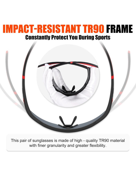 Gafas de Ciclismo X-TIGER Polarizadas 5 Lentes Intercambiables