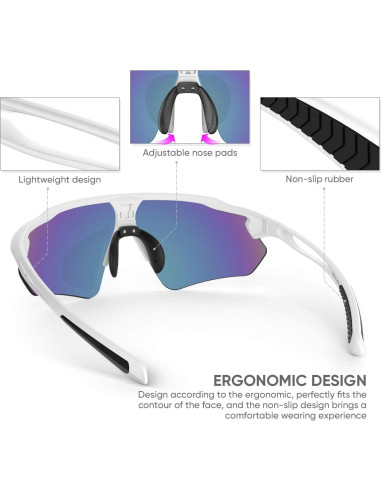 Gafas de Ciclismo HUBO Sports HB502L Polarizadas UV400