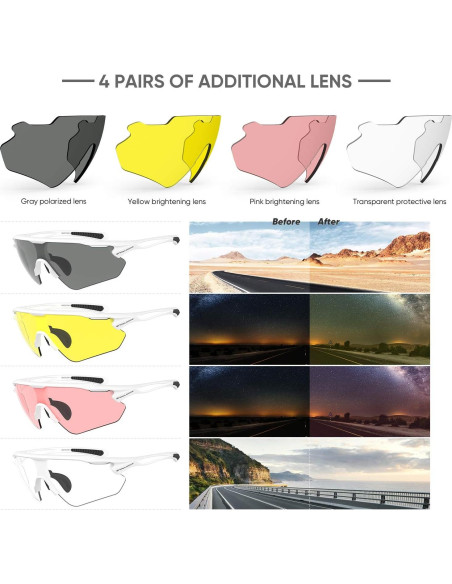 Gafas de Ciclismo HUBO Sports HB502L Polarizadas UV400