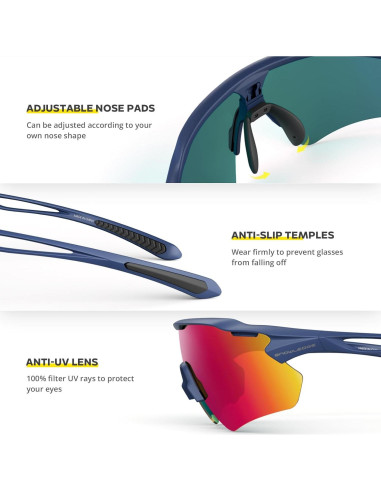 Gafas de Ciclismo HUBO Sports HB502L Polarizadas UV400