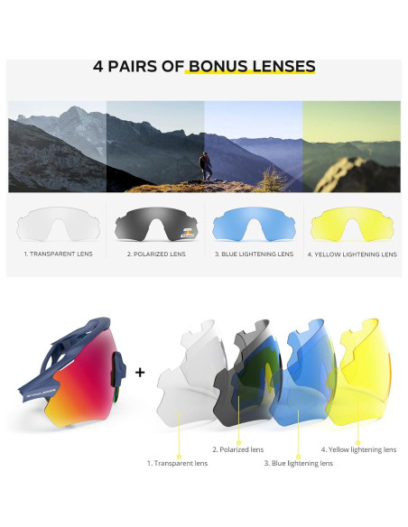 Gafas de Ciclismo HUBO Sports HB502L Polarizadas UV400