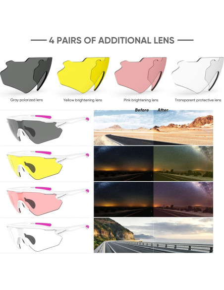 Gafas de Ciclismo HUBO Sports Modelo HB502L Polarizadas UV400