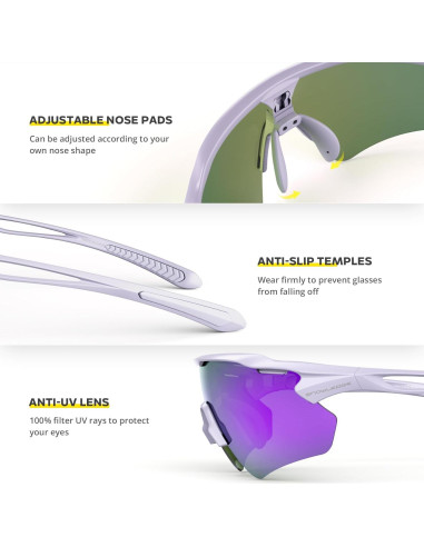 Gafas de Ciclismo HUBO Sports TR90 Polarizadas UV400