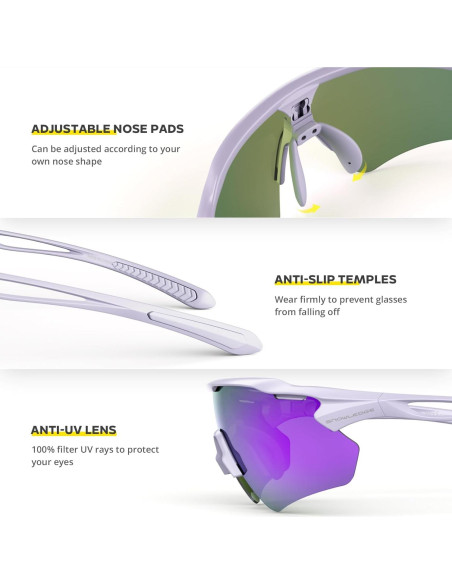 Gafas de Ciclismo HUBO Sports TR90 Polarizadas UV400