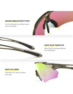 Gafas de Ciclismo HUBO Sports HB502L Polarizadas UV400 2